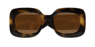 Gucci Eyewear Square Frame Sunglasses In Multi