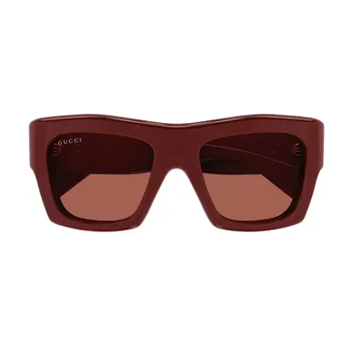 Gucci Eyewear Square Frame Sunglasses In Red