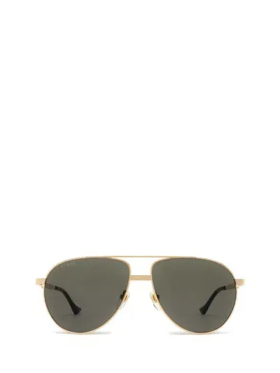 Gucci Eyewear Sunglasses In Gold