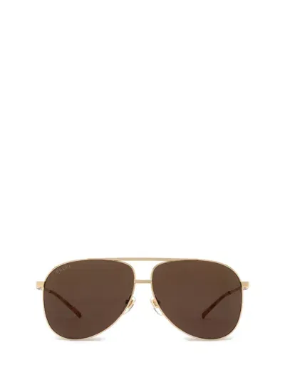 Gucci Eyewear Sunglasses In Gold