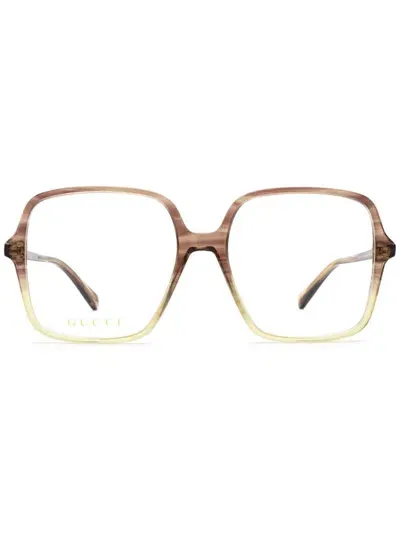 Gucci Gg Glasses In Brown