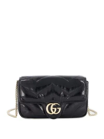 Gucci Small Marmont Crossbody Bag In Schwarz