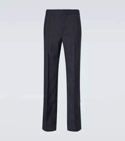 Gucci Gg Mid-rise Straight Pants In Black