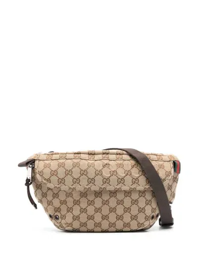 Gucci Gg Supreme Belt Bag In Beige