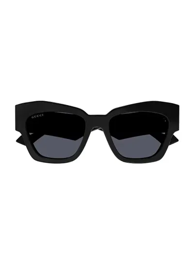 Gucci Gg1422s Sunglasses In 001 Black Black Grey