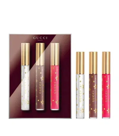 Gucci Gloss À Lèvres Plumping Lip Gloss Set In White