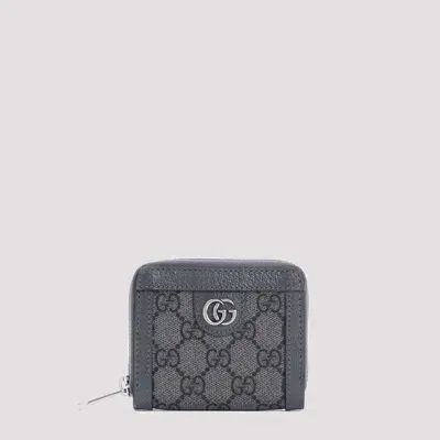 Gucci Grey Black Gg Supreme Polyurethane Wallet