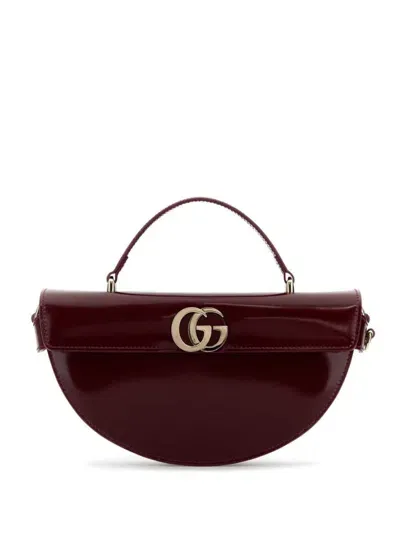 Gucci Half Moon Tote Bag In Red