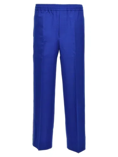 Gucci Incrocio Gg Pants In Blue