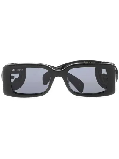 Gucci Interlocking G Sunglasses In Gray