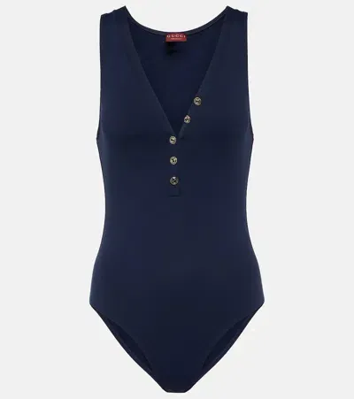 Gucci Interlocking G Swimsuit In Blue