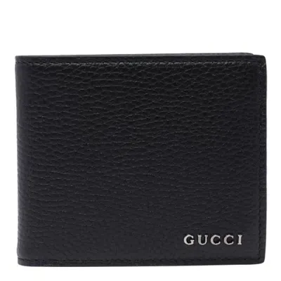 Gucci Logo Bi-fold Wallet In Black