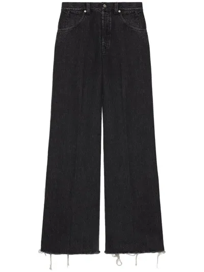 Gucci Mid-rise Loose-fit Jeans In Schwarz