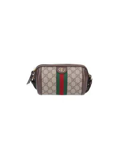 Gucci Ophidia Mini Shoulder Bag In Beige