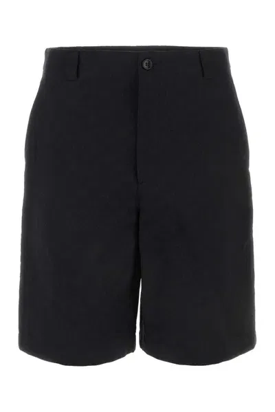 Gucci Monogrammed Bermuda Shorts In Black