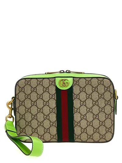 Gucci Ophidia Gg Small Crossbody Bag In Brown