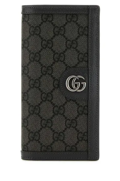 Gucci Ophidia Long Wallet In Gray