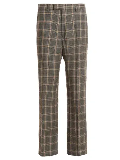 Gucci Prince Of Wales Trousers In Multicolor