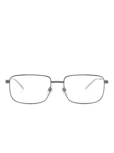 Gucci Rectangle-frame Glasses In 灰色