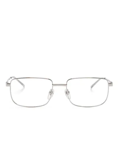 Gucci Rectangle-frame Glasses In Grey