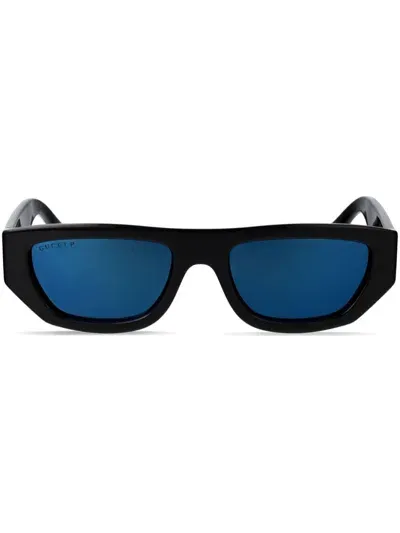 Gucci Rectangle Frame Tinted Sunglasses In Black