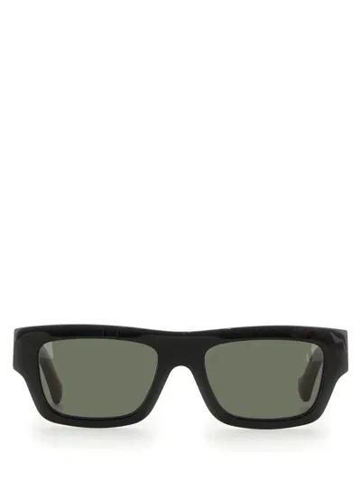 Gucci Rectangular Sunglasses In Black