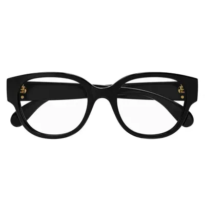 Gucci Round-frame Glasses In 004 Black Black Transpare