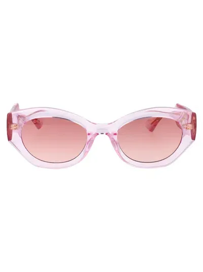 Gucci Round Sunglasses Gg1553 S 003 In Pink