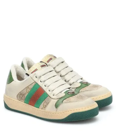 Gucci Kids' Screener Sneakers In Multicoloured