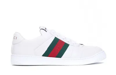 Gucci Screener Sneakers In White