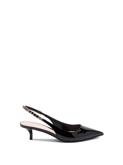 Gucci `signoria` Slingback Pumps In Black  