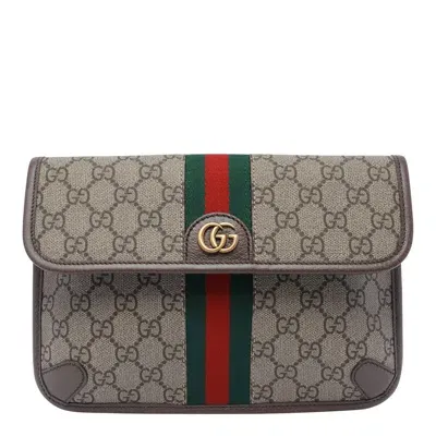 Gucci Small Gg Ophidia Belt Bag In Brown