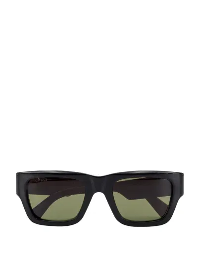 Gucci Square Frame Sunglasses In Black