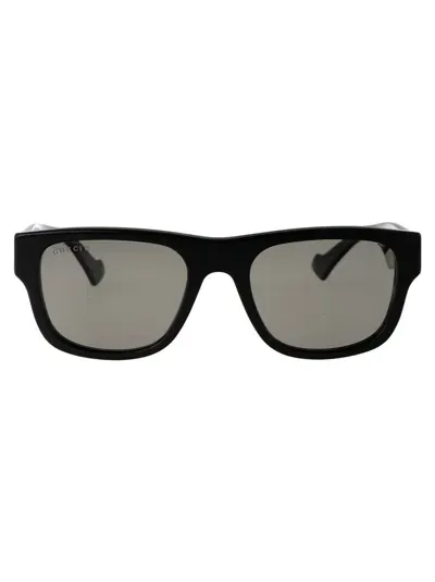 Gucci Sunglasses In 002 Black Black Grey