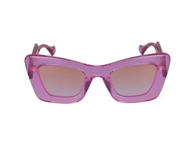 Gucci Sunglasses In Red Red Violet