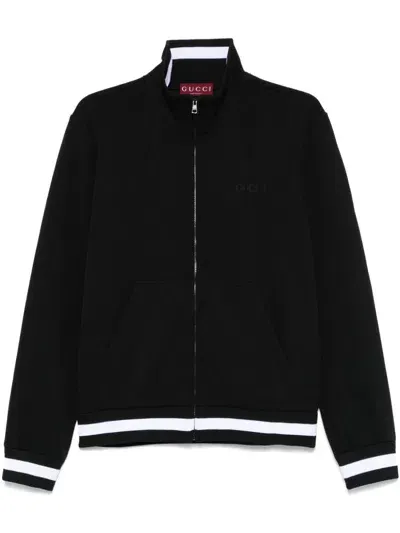 Gucci Technical-jersey Jacket In Black