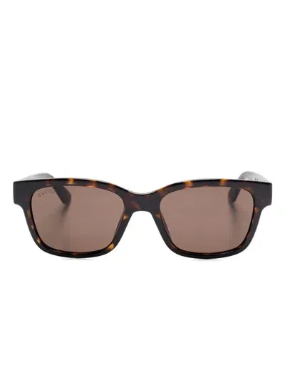 Gucci Tortoiseshell Sunglasses In Brown