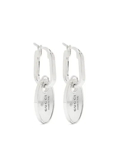 Gucci Trademark Earrings In Silber