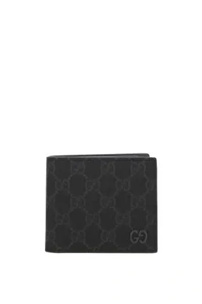 Gucci Wallets In Black/steel/steel