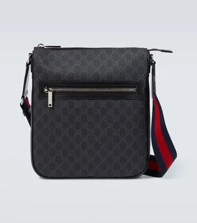 Gucci Web Stripe Gg Canvas Crossbody Bag