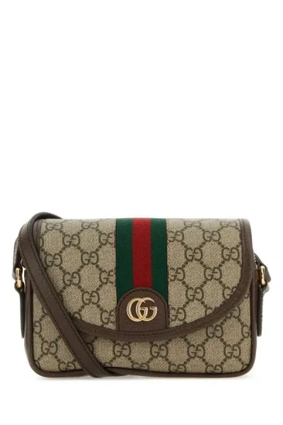 Gucci Mini Ophidia Gg Canvas Shoulder Bag In Multicolor