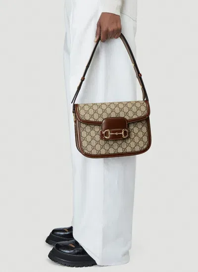 Gucci Horsebit 1955 Mini Shoulder Bag In Brown