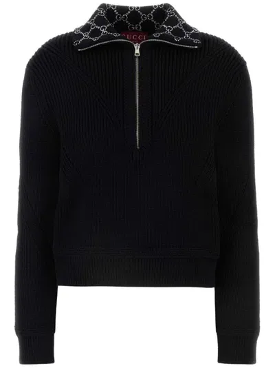 Gucci Wool Jumper In Black