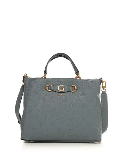 Guess Izzy Peony  Handbag In Azure