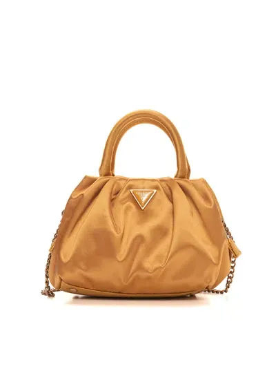 Guess Tori Mini Frame Small Bag In Mustard