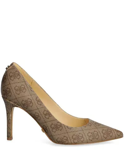 Guess Usa 86mm Logo Pumps In Neutrals