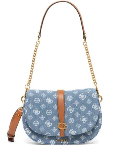 Guess Usa Kuba Shoulder Bag In Blau