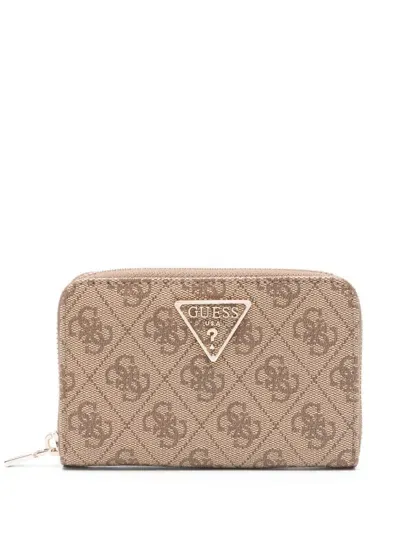 Guess Usa Laurel Wallet In Neutrals