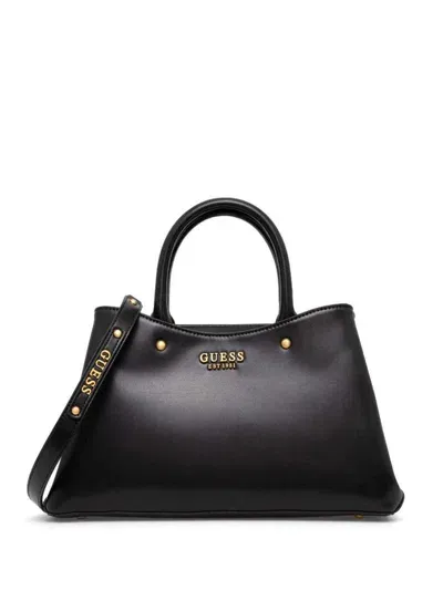 Guess Usa Logo-lettering Tote Bag In 黑色