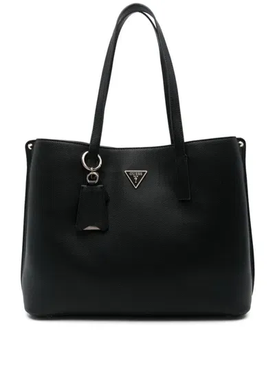 Guess Usa Meridian Girlfriend Tote Bag In 黑色